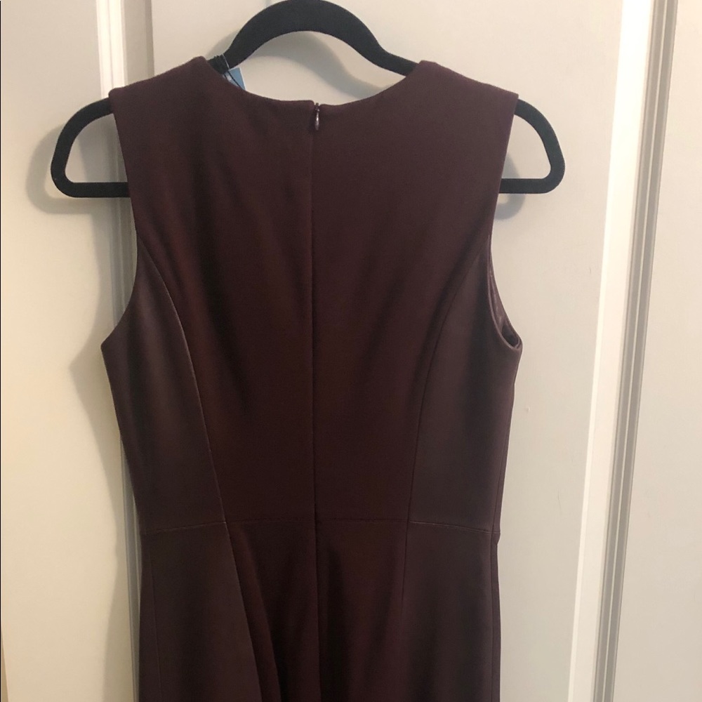 Burgundy Leather Dress - Picture 2 of 4